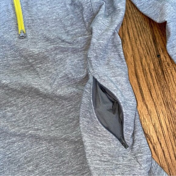 Lululemon Race Your Pace 1/2 ZipHeathered Slate size 12 - Picture 8 of 11